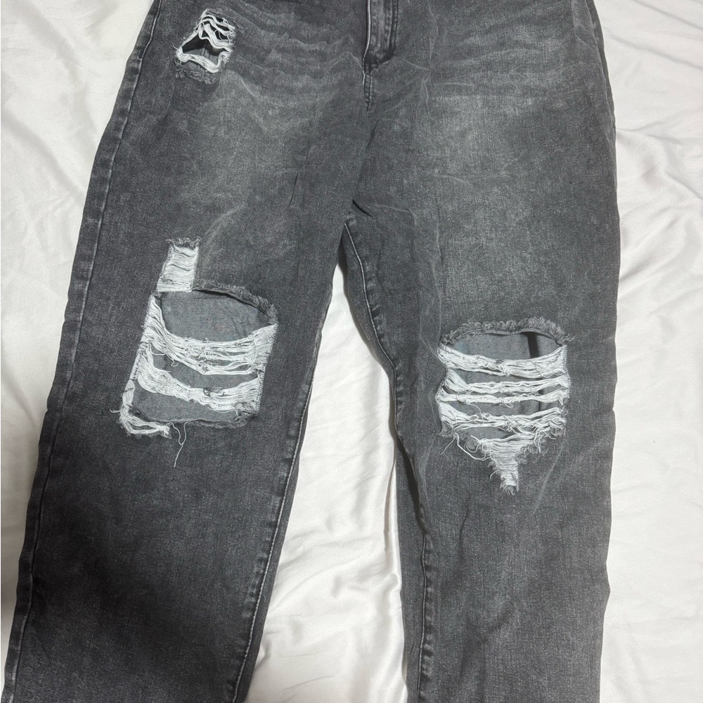 SHEIN Gray Denim Pants